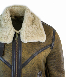 Best <b>Mens</b> Leather <b>Fur</b> <b>Jacket</b> Stylish Warm Winter Coat High Quality Export Apparel Supplier Custom Branding Service - Product Image 5