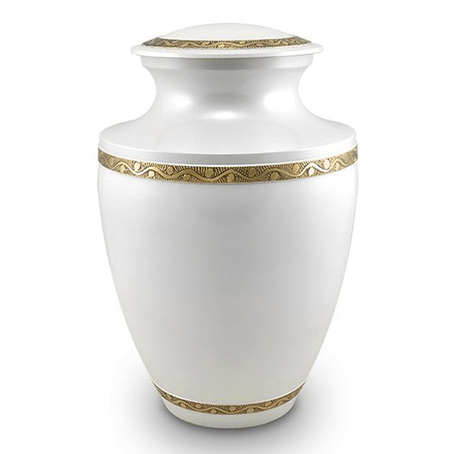 American Design Handmade Art Deco Metal Cremation Urn for Human Ashes with Floor Vase Option at Reasonable Price