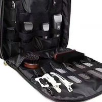Sac à dos professionnel SUNSTAR IMPEX pour barbier, compartiments organisés, tondeuses, ciseaux, outils - Nylon/Polyester durable