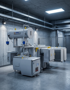 Transformador de Distribución Trifásico ONAN de Alta Tensión Refrigerado por Aceite con Bobinado de Cobre Sumergido en Aceite OLTC, 50Hz, 22kV a 415V - Product Image 1