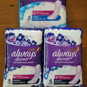 Meilleurs serviettes hygiéniques féminines Always Maxi pour femmes, taille 5 avec ailettes, non parfumées, absorption extra forte pour la nuit, 36 unités - Product Image 3