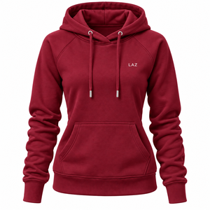 Sudadera Personalizada con Estampado, 100% Algodón, Felpa, Mangas Largas, Hombros Caídos, Estilo Urbano para Mujer - Product Image 3