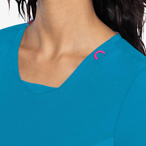 High Quality Women's Medical Nursing <b>Scrubs</b> Jersey Hospital Clinic Workwear Female <b>Scrubs</b> <b>Tops</b> - Product Image 3