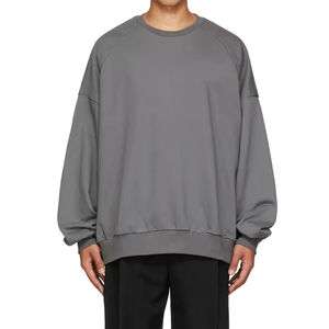 Sweat-shirt oversize uni de haute qualité pour hommes, nouveau design respirant, vente en gros 2026 - Product Image 3