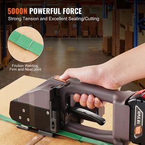 Reggiatrice Elettrica Portatile per Cinghie PP/PET da 0,39"-0,75" con Display Digitale e 2 Batterie da 4000mAh - Product Image 4