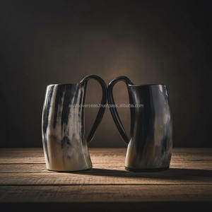 Taza de Cuerno de Búfalo Hecha a Mano Personalizada |   Accesorios de Bar Vikingos al por Mayor - Product Image 5