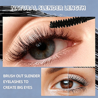 Mascara 3D Courbant Waterproof et Anti-Transpiration Effet Naturel pour des Yeux Charmants et Définis, Sans Grumeaux, Cosmétiques pour les Yeux Marque Blanche