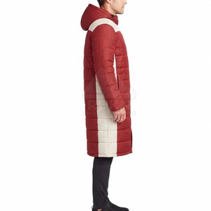 Top Selling <b>Men</b> Bench <b>Coat</b> Hooded <b>Waterproof</b> Lightweight Winter Full Front Zipper Warm <b>Long</b> Outerwear Custom Design Wholesale - Product Image 4