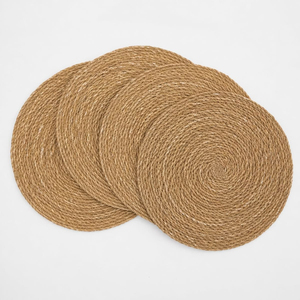 Manteles Individuales de Ratán Tejidos a Mano, Ecológicos, Decoración Boho para Bodas, Platos Base Rústicos de Mimbre, Decoración de Mesa - Product Image 6