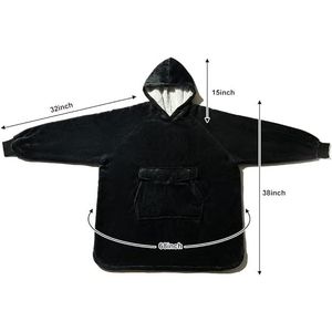 Krifey oversize Sherpa felpa con cappuccio accogliente regali di compleanno per mamma donna fidanzata uomo gigante tascabile coperta con cappuccio - Product Image 5