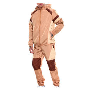 Ensemble court pour homme OEM personnalisé, qualité supérieure, en nylon, avec sweat à capuche zippé et short, nouvelle collection coupe-vent, vente chaude - Product Image 2