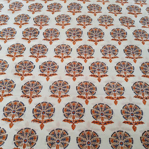 Housse 100% Coton Pur Écologique à Motif Floral Indien Rouge Bleuté Imprimé à la Main pour Femme, Fille et Garçon - Product Image 1