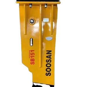 Martillo hidráulico SOOSAN modelo SB151 tipo caja silencio para excavadoras pesadas con peso portador 40-55 toneladas para trabajos de demolición - Product Image 1