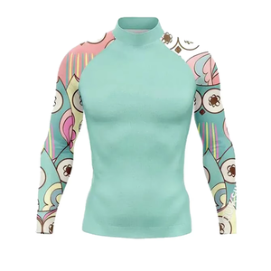 Rashguard de compression à manches longues pour femme, personnalisé en usine, imprimé numériquement, pour MMA - Product Image 1