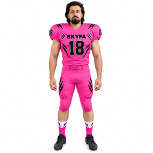 Ensemble de maillots et pantalons de football américain de qualité supérieure Skyfa Sports, couleur personnalisée, 100% polyester, taille plus, personnalisable - Product Image 1