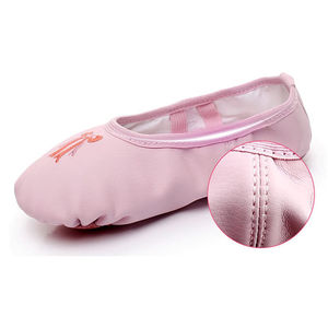 รองเท้าเต้นแจ๊สและบัลเลต์สำหรับผู้หญิง ราคาโรงงาน คุณภาพสูง รองรับโลโก้สั่งทำ รองเท้าบัลเลต์ผ้าใบสำหรับผู้หญิง รองเท้าหนัง - Product Image 5