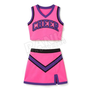 Uniforme de cheerleading OEM, crop top, design personnalisé, respirant, extensible, vêtements de sport athlétiques, fabrication en usine - Product Image 2