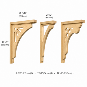 Modern Design Midcentury Corbels Durable Eco-Friendly Solid Wood Brackets for Hospital & Villa Interiors Easy Installation - Product Image 2