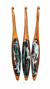 Elegant Attractive Resin And Wood <b>Crochet</b> <b>Hook</b> Handmade Luxury <b>Crochet</b> <b>Hooks</b> for <b>Crochet</b> Kit Needlework Sewing Tools Tailor - Product Image 5