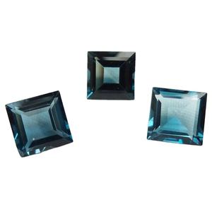 บุษราคัมทรงวงรีทรงสี่เหลี่ยมลอนดอนตัดเป็นพลอยธรรมชาติพลอยหลวมผสมคุณภาพสูงขายส่งบุษราคัมสีฟ้า - Product Image 3