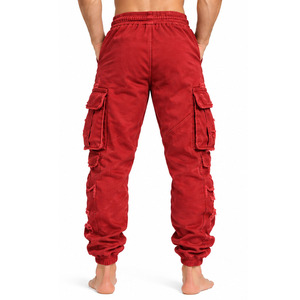 <b>Mens</b> 100 Percent Cotton <b>Cargo</b> <b>Joggers</b> Wholesale Streetwear Trousers Made Utility Pocket Pants Bulk Supplier Apparel Manufacturer - Product Image 2
