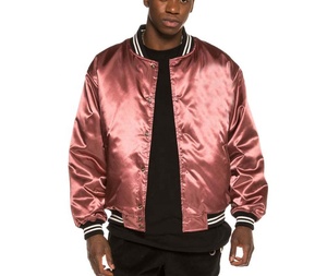 แจ็คเก็ตบอมเบอร์ผ้าซาตินกันน้ำพิมพ์โลโก้ตามสั่งปี 2024 สำหรับผู้ชาย สไตล์ไฮสตรีท แจ็คเก็ตเบสบอลสำหรับฤดูหนาวสไตล์วิทยาลัย - Product Image 1
