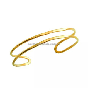 Brazalete de latón para mujer, mancuernas y mancuernas a la última moda, alta calidad, precio al por mayor - Product Image 2