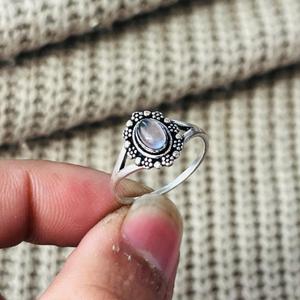 Boho Amethyst Vintage Brass <b>Ring</b> Silver Plated Tribal <b>Dainty</b> Womens Wholesale <b>Ring</b> - Product Image 2