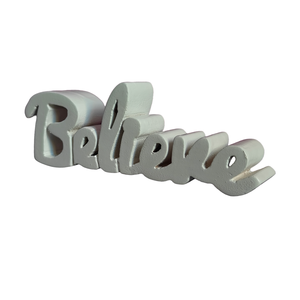 Décoration de salon en bois peint en blanc, objet décoratif motivant, décoration de table esthétique, article de décoration de chambre original. - Product Image 5