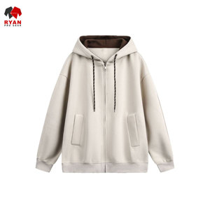 เสื้อฮู้ดดี้ผู้ชาย Ryan Pro Gear ปักโลโก้ตามสั่ง ซิปด้านหน้า ผ้าฟลีซคอตตอน 100% ระบายอากาศได้ดี สำหรับฤดูหนาว ดีไซน์ ODM - Product Image 1