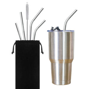 Bold Blossom Customized 26.5cm Stainless Steel Insulated Eco-Friendly Biodegradable Food Grade <b>Reusable</b> <b>Straws</b> Variety Tumblers - Product Image 5
