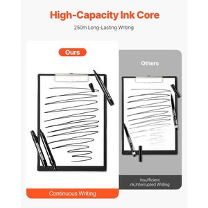 Marcatori cancellabili a secco da 36 conteggi neri e pennarelli con punte a scalpello bianco a basso odore - Product Image 6