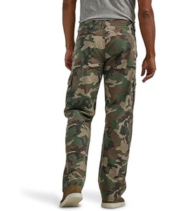 กางเกงคาร์โก้ใส่ทำงานลำลองสำหรับผู้ชายกางเกงลายพรางมีหลายกระเป๋าผ้าไนลอน/ผ้าฝ้ายแห้งเร็วปรับแต่งได้ - Product Image 2