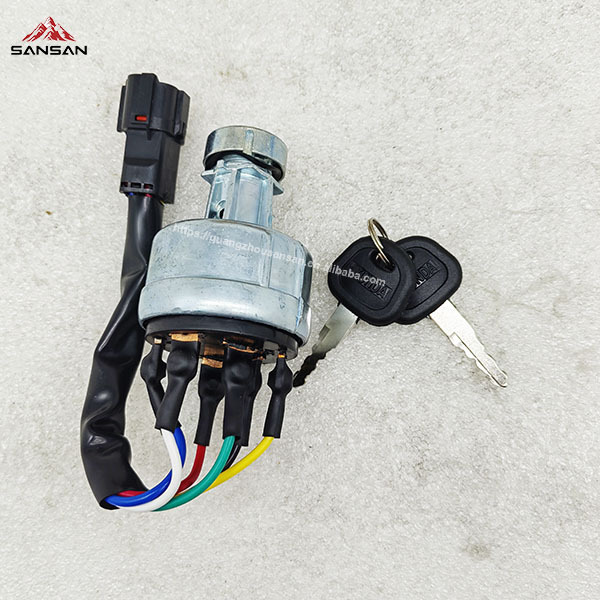 Start Key Assy Switch 21Q4-00070 for R1200-9 R160LC9 RD220LC9 Excavator Parts Ignition Switch 21Q4-00070