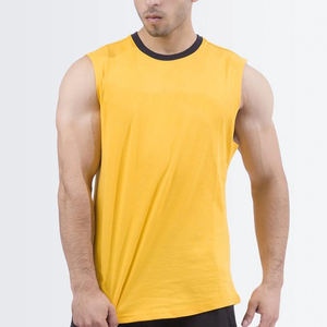 Débardeurs de sport pour hommes en coton tricoté 100 % respirant, séchage rapide, écologiques, style urbain, personnalisables OEM, décontractés et athlétiques - Product Image 1
