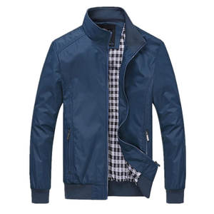 Chaqueta Bomber Varsity Personalizable para Hombre, con Cuello Alto, de Lona, Gruesa, Cálida y Acolchada, Estilo Aviador, Informal - Product Image 1
