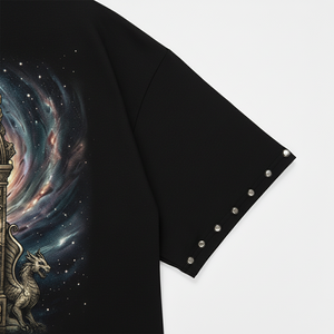 T-shirt pour homme personnalisé de haute qualité avec logo imprimé sur mesure, motif personnalisé, strass, coton lourd, streetwear, manches courtes, ODM OEM - Product Image 3