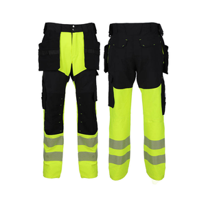 <b>High</b>-visibility Reflective ANSI CLASS 3 Waterproof Breathable Safety Work Cargo <b>Trousers</b> Custom Logo Unisex Multi Pockets - Product Image 2