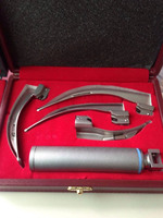 Ensemble de laryngoscope vétérinaire LED Macintosh Debonairii, 4 lames courbées en acier inoxydable, équipement de diagnostic électrique amovible