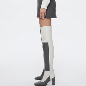 Custom Design Leather Thigh <b>High</b> Long Boot Ladies Leather Long Riding Booties Over <b>Knee</b> <b>High</b> Quality Leather Over-The-<b>Knee</b> Long - Product Image 4