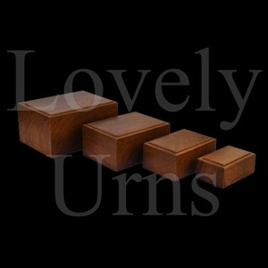 Wholesale value basic MDF cremation urns in 4 sizes adult medium <b>keepsake</b> memorial <b>ashes</b> container - Product Image 2