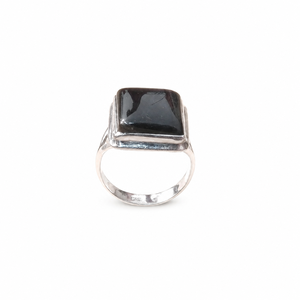 925 Sterling <b>Silver</b> Black Onyx Signet <b>Ring</b> for <b>Men</b>, Rose Gold & Yellow Gold Plated Vintage Square Gemstone Statement <b>Ring</b> <b>Men</b> - Product Image 6