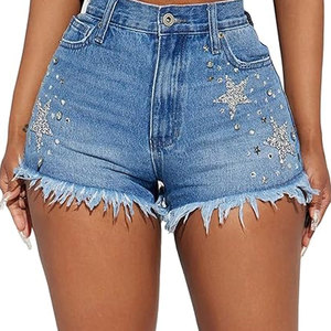 Shorts de Mezclilla Casuales para Mujer, Moda 2026, Verano, Alta Calidad, Transpirables, Secado Rápido, Impermeables, con Bolsillos, Venta al Por Mayor - Product Image 2