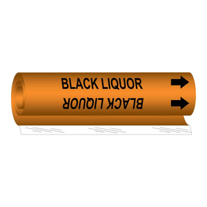 Etiqueta Adhesiva Flexible de Alto Rendimiento Brady Black Liquor Pipe Marker para Tuberías Industriales - Product Image 2