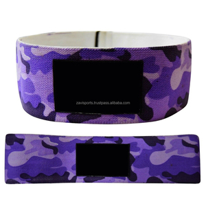 Banda de Resistencia Deportiva de PVC y Algodón con Impresión Personalizada para Glúteos, Cadera y Piernas, Material de Goma para Ejercicios de Fitness - Product Image 4