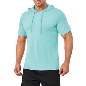Sudadera con capucha de manga corta para hombre con diseño personalizado, Sudadera ligera, jersey de talla grande, camisetas sin mangas para hombre con capucha - Product Image 4