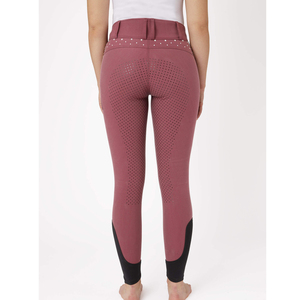 Legging d'équitation pour femme, taille mi-haute, uni, avec impression numérique sur toute la surface, respirant, séchage rapide, léger, en polyester - Product Image 2