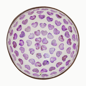 Tazón de Ensalada Ecológico de Cáscara de Coco, Personalizable, Hecho a Mano, Juego de Tazones de Coco con Madreperla para Servir Alimentos y Decorar - Product Image 1