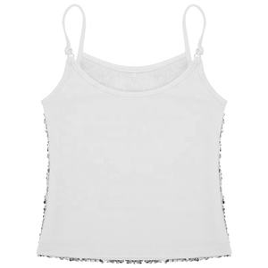 Hauts de danse de salon pour filles et femmes, débardeur ajusté pour la danse, soirée disco, spectacle sur scène, danse latine contemporaine - Product Image 4