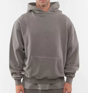 Sudaderas con capucha para hombre al por mayor, baratas, lisas, con logotipo personalizado, de forro polar, para invierno, de alta calidad, a bajo precio, para uso casual. - Product Image 1